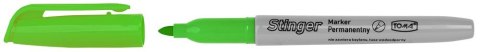 Marker permanentny STINGER wkład zielony 1,5mm okrągła końcówka Toma