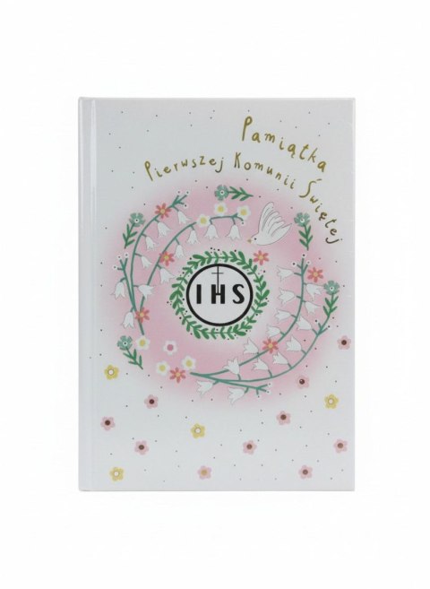 Pamiątka z komunii świętej A5 Gołąb różowy Henry (9788368335040)