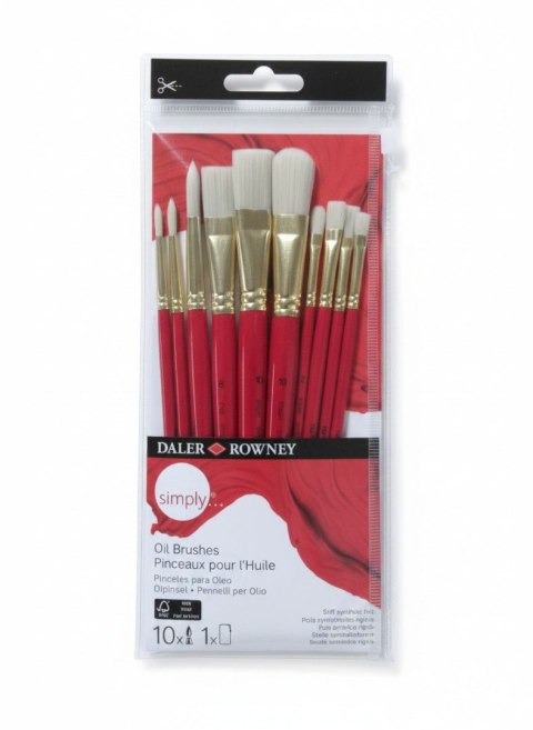 Pędzel Oil 10 szt Daler Rowney (216640110)