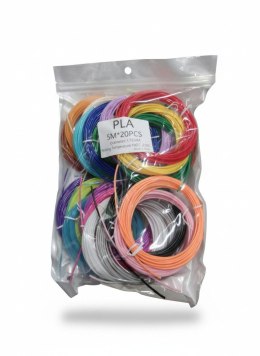 Wkład do długopisu 3d 5m 20szt. wkład mix Bemag (YS-2312)