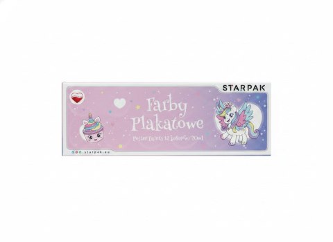 Farby plakatowe Unicorn kolor: mix 12 kolor. Starpak (586306)