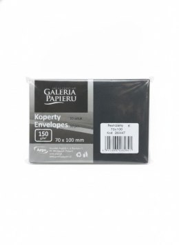 Koperta A7 pearl czarny czarna Galeria Papieru (280447) 10 sztuk