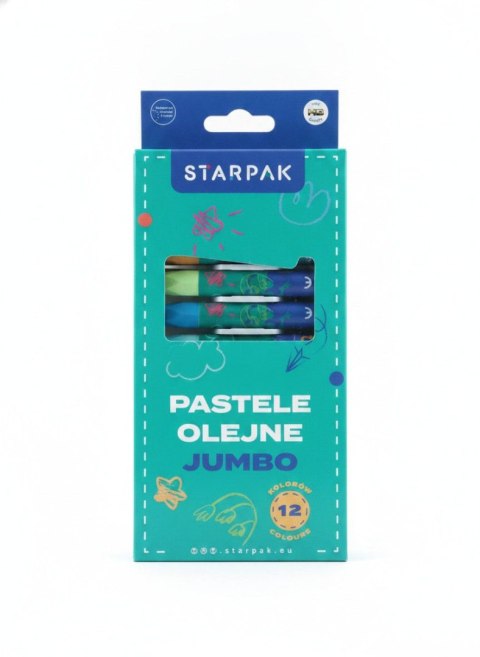 Pastele olejne Jumbo 12 kol. Starpak (583608)