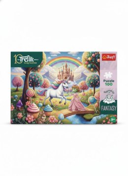 Puzzle Trefliki Jednorożec w słodyczolandii 100 el. Trefl (16574)