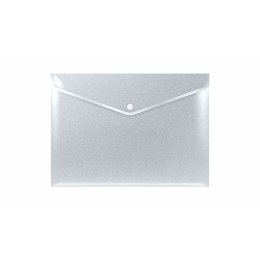Teczka plastikowa na guzik STARDUST SILVER A4 srebrna Biurfol (TKSD-A4-02)
