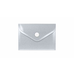 Teczka plastikowa na guzik STARDUST SILVER A7 srebrny Biurfol (TKSD-A7-02)