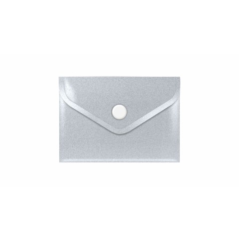 Teczka plastikowa na guzik STARDUST SILVER A7 srebrny Biurfol (TKSD-A7-02)