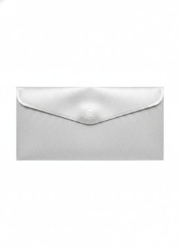 Teczka plastikowa na guzik STARDUST SILVER DL srebrna Biurfol (TKSD-DL-02)