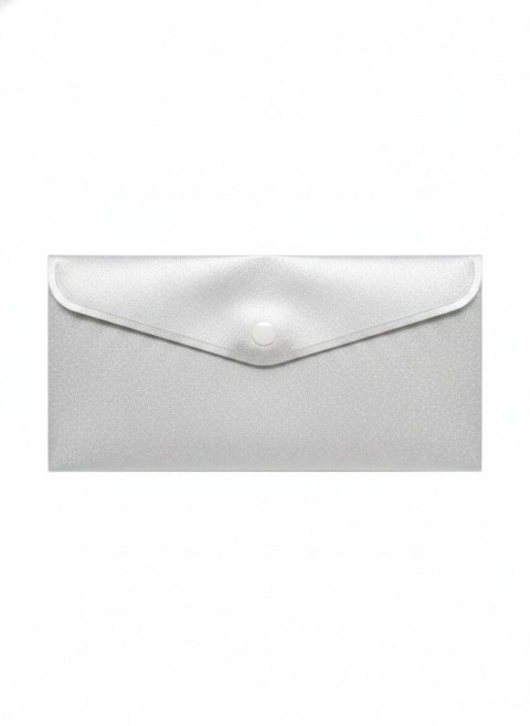 Teczka plastikowa na guzik STARDUST SILVER DL srebrna Biurfol (TKSD-DL-02)