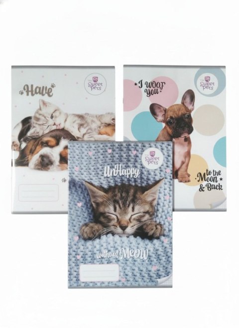 Zeszyt A4 The Sweet Pets 32k. krata Beniamin