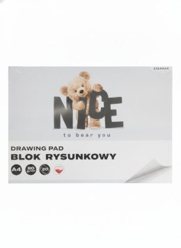 Blok rysunkowy A4 biały 80g 20k Starpak (588811)