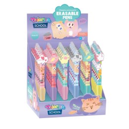 Długopis Cats wymazywalny wkład niebieski 0,5mm Colorino Kids (01881PTR)