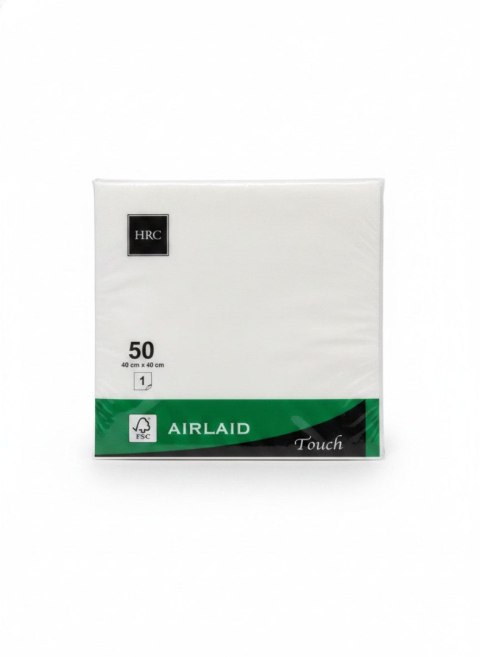 Serwetki airlaid biały bibuła [mm:] 400x400 Pol-mak (DH_BA_000101_50)