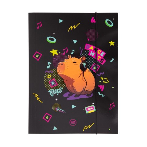 Teczka kartonowa na gumkę Coolpack CAPYBARA MUSIC A4 mix Patio (05063CP)