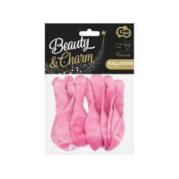 Balon gumowy Balony Beauty&Charm pastelowe 10szt. różowy 300mm 12cal Godan (CB-1PRO)