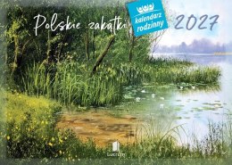 Kalendarz ścienny POLSKIE ZAKĄTKI 13-planszowe A4 280mm x 200mm Lucrum (RW6)