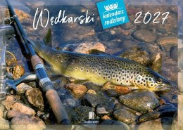Kalendarz ścienny WĘDKARSKI 13-planszowe 320mm x 470mm Lucrum (RW14)