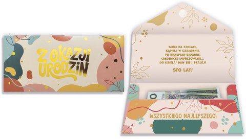 Pamiątka z komunii świętej urodziny Koperta Gold-04 (5907195305581)