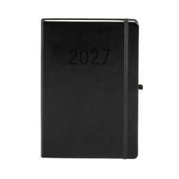 Kalendarz książkowy (terminarz) 2027 MEMOFIX tygodniowy B5 Antra (czarny)