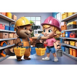 Puzzle Trefliki Connect Lvy 70, 100 el. Trefl (53024)