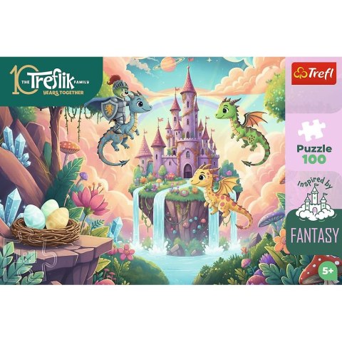 Puzzle Trefliki Rycerz Treflik i smoki 100 el. Trefl (16576)
