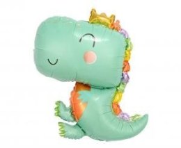 Balon foliowy Dino niebieski, 47x64cm Godan (FG-DNF1)