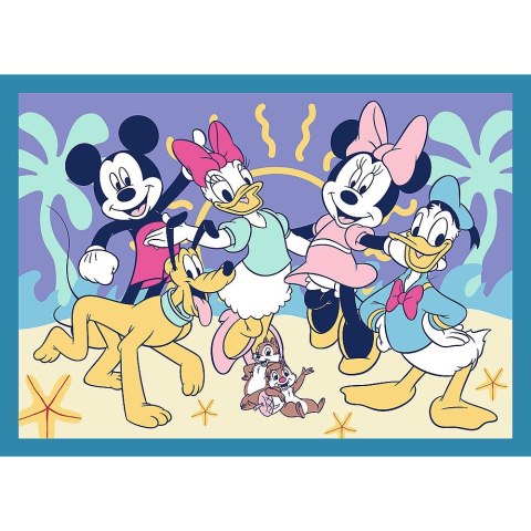 Puzzle Disney Mickey Zabawne zdarzenia Myszki Miki 4w1 el. Trefl (34669)