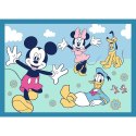 Puzzle Disney Mickey Zabawne zdarzenia Myszki Miki 4w1 el. Trefl (34669)