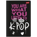 Zeszyt A5 K-POP VIBES 60k. 70g krata Unipap