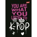 Zeszyt A5 K-POP VIBES 60k. 70g krata Unipap