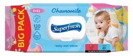 Chusteczki higieniczne nawilżane dla dzieci 120 szt Superfresh (BS-SF-619010)