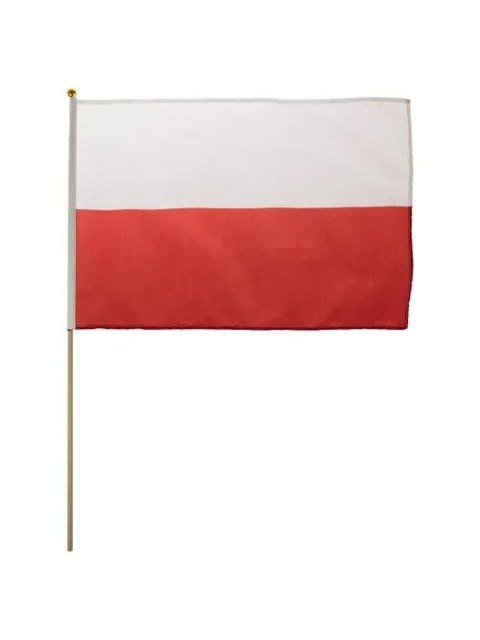 Flaga NARODOWA POLSKA MAŁA NA PATYKU 30X45CM [mm:] 300x450 Arpex (SP7542)