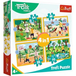 Puzzle Trefliki na wakacjach 4w1 el. Trefl (34623)