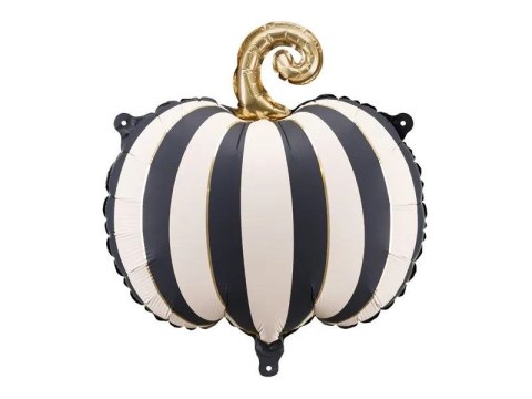 Balon foliowy Dynia w paski, 39x38 cm, mix Partydeco (FB305)