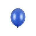 Balon gumowy metalizowany 100 szt niebieski 270mm 12cal Partydeco (SB12M-083C)