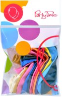 Balon gumowy PREMIUM metalizowany 12 szt mix 250mm 10cal Arpex (K0874)