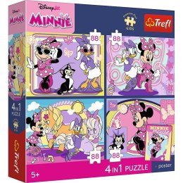 Puzzle Myszka Minnie Magiczne momenty 4x88 el. Trefl (34704)