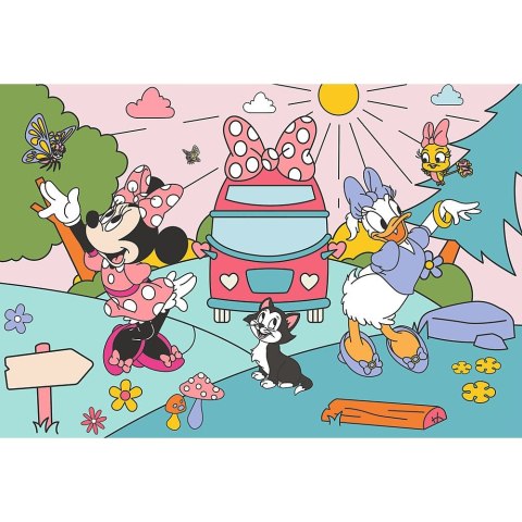 Puzzle Myszka Minnie Premium Plus Różowa przygoda 100 el. Trefl (16548)