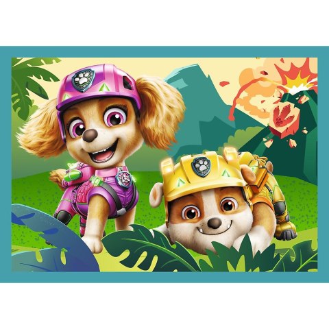 Puzzle Paw Patrol 4w1 Historie z wyspy dinozaurów 4w1 el. Trefl (34687)
