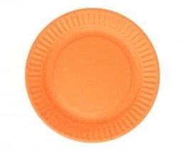 Talerz jednorazowy pomarańczowe, 18 cm, 6 szt. papier śr. 180mm 6 szt Godan (PF-TPPO)