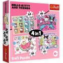 Puzzle Hello Kitty Słodkie przygody 4w1 el. Trefl (34702)