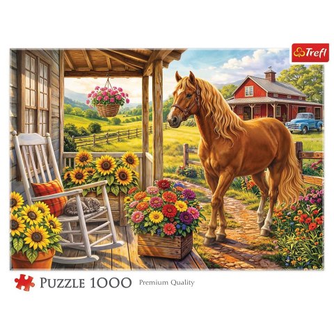 Puzzle Koń na farmie 1000 el. Trefl (10991)