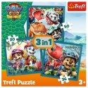Puzzle Paw Patrol 3w1 3w1 el. Trefl (34903)