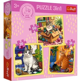 Puzzle Rodzina Treflików Puzzle 3w1 Radosne momenty Trefl (34906)