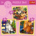 Puzzle Rodzina Treflików Puzzle 3w1 Radosne momenty Trefl (34906)