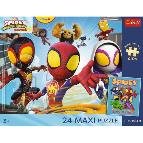 Puzzle Spidey Przygody pajęczej ekipy 24 el. Trefl (14387)