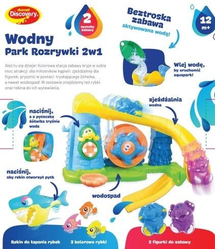 Zabawka do kąpieli WODNY PARK ROZRYWKI 2W1 Discovery (DD43247)