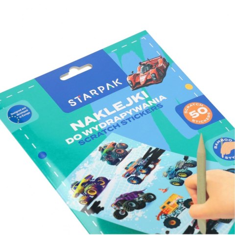 Naklejka (nalepka) Pojazdy Naklejka do wydrapywania Starpak (583961)