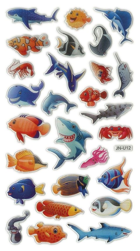 Naklejka (nalepka) Craft-Fun Series stworzenia morskie wypukłe Titanum (JN-U012)