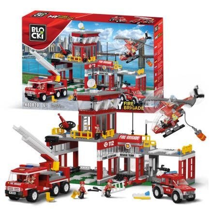 Klocki plastikowe Myfire Brigade posterunek straży pożarnej Icom (KB0820)